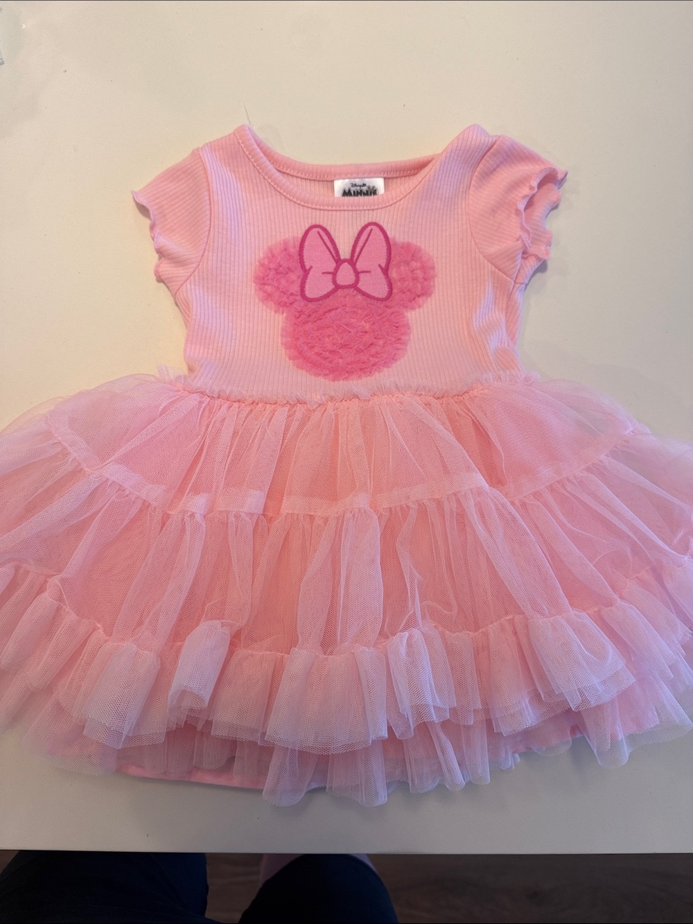 Disney Pink Tulle Ruffle Minnie Dress